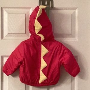 Columbia pink dinosaur jacket